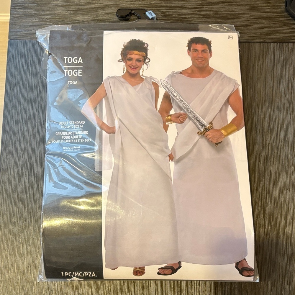 White Unisex Toga Costume - Picture 1 of 1
